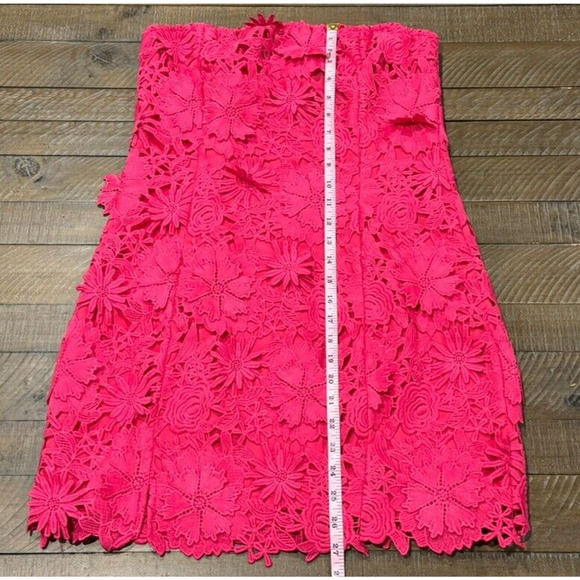 VICI Madelyn Embroidered Floral Strapless MINI Dress -Worn Once- Women's Size L - Picture 4 of 11